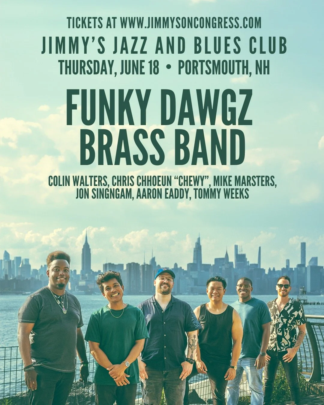 Funky Dawgz Brass Band @ Jimmy's Jazz & Blues - Portsmouth NH