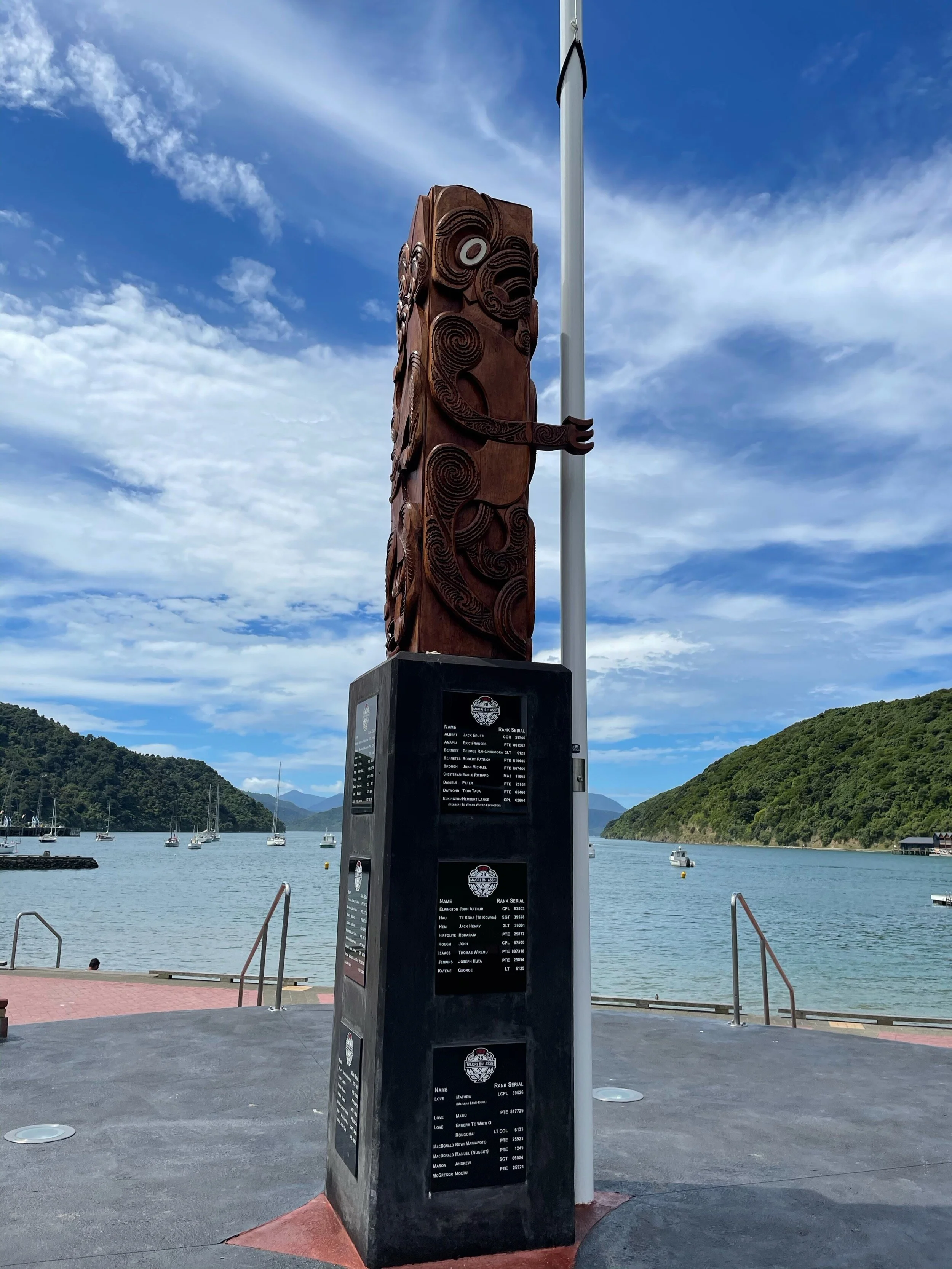 28th Māori battalion war memorial, Waitohi (Picton)