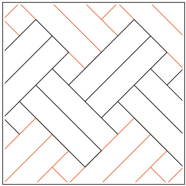Wicker Triangle Pattern Angular Designs — Guided Star Quilting