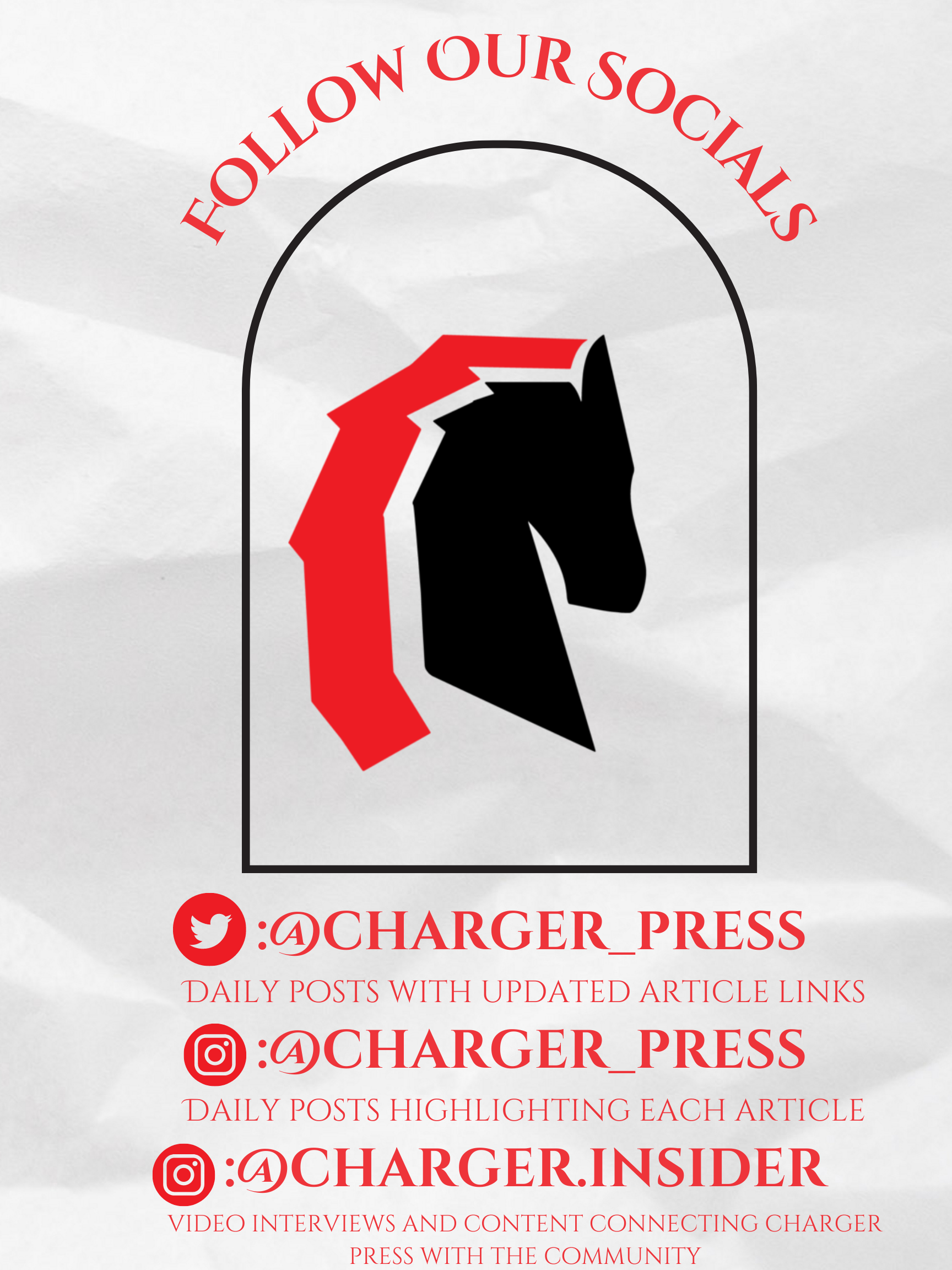 Follow Charger Press on Social Media!
