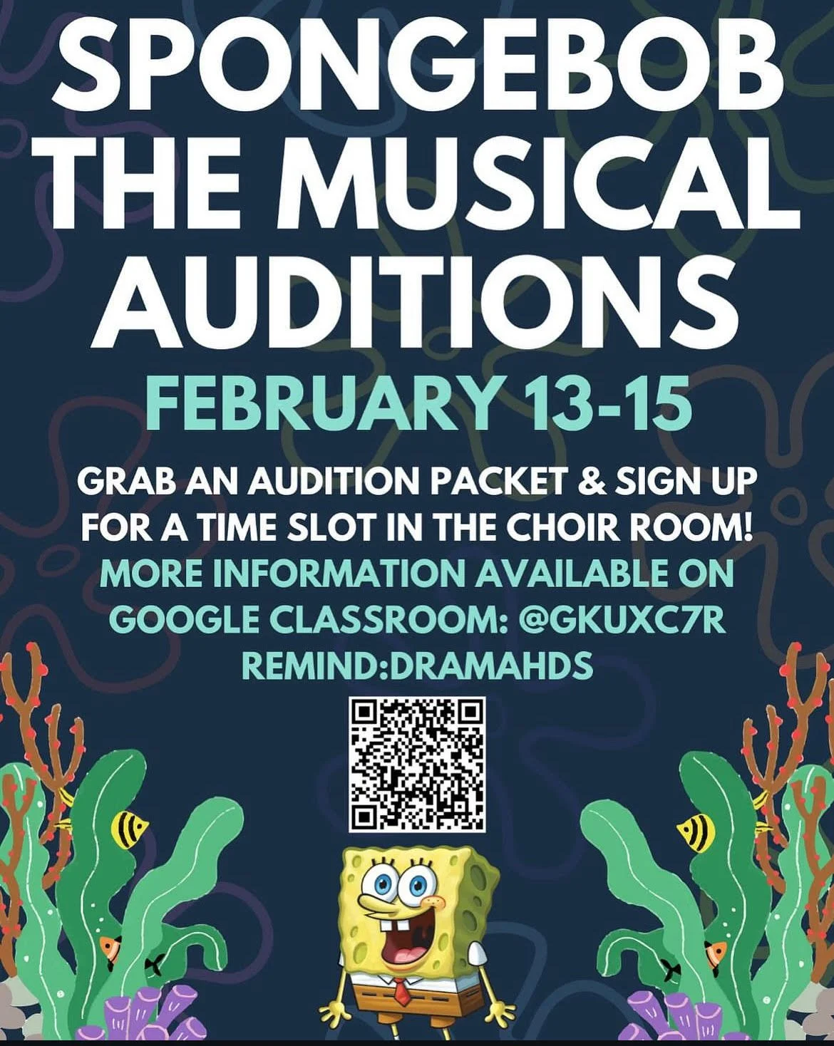 Come Audition for Spongebob the Musical