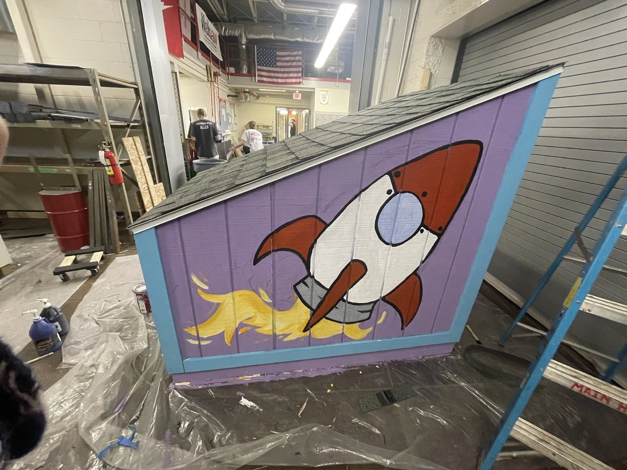 Pic 6: Blue and Purple House.JPG