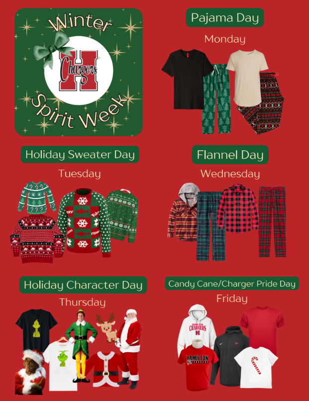 Hamilton Winter Spirit Week: December 16-20!
