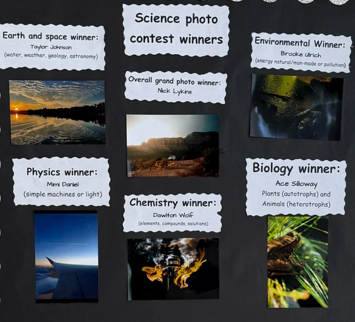 Science Club Photo Winners