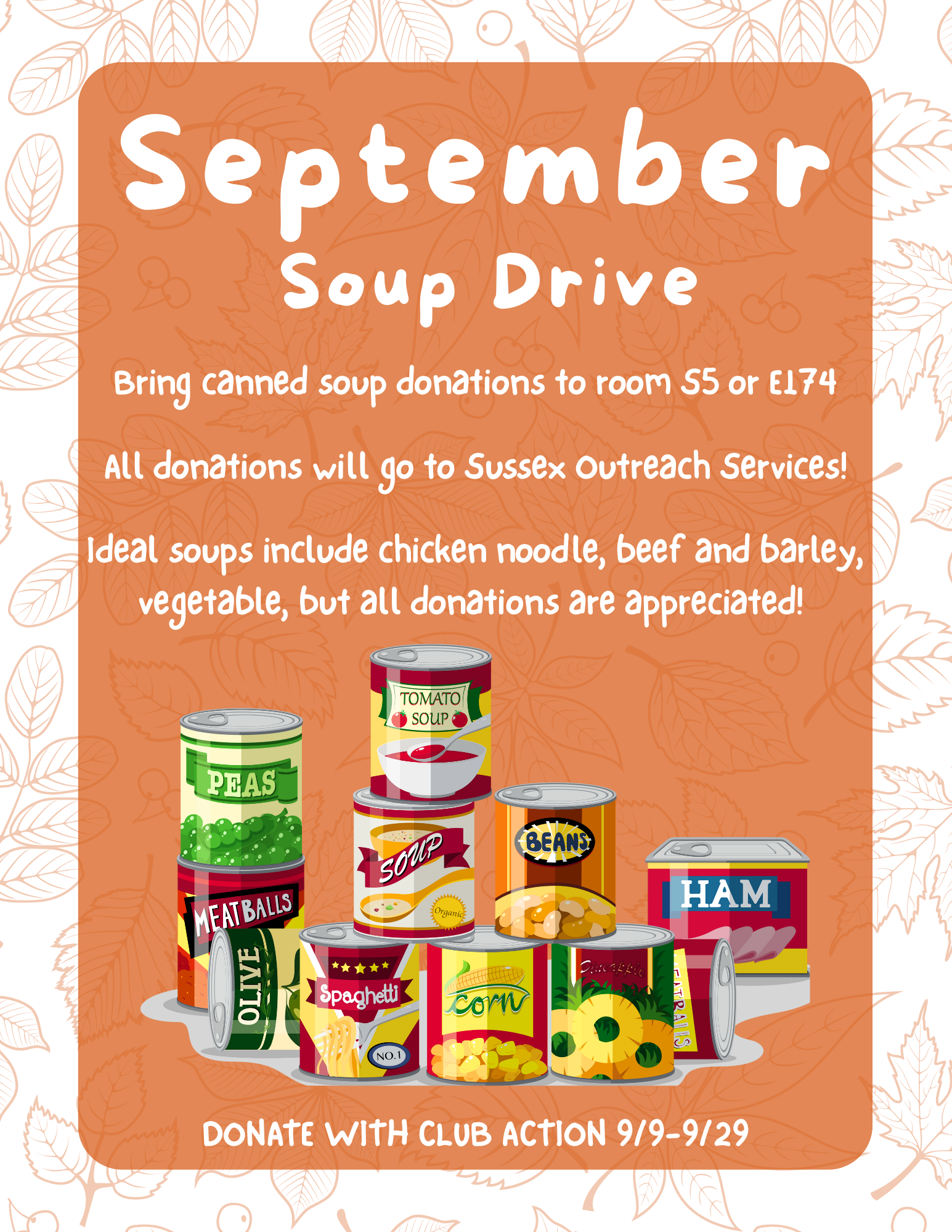Club Action Soup Drive