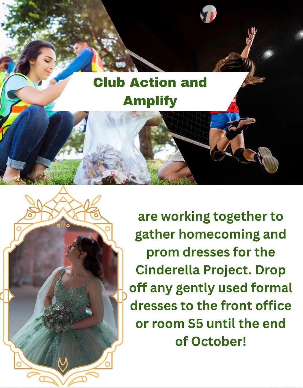 Club Action and Amplify Sponsor Dress Drive