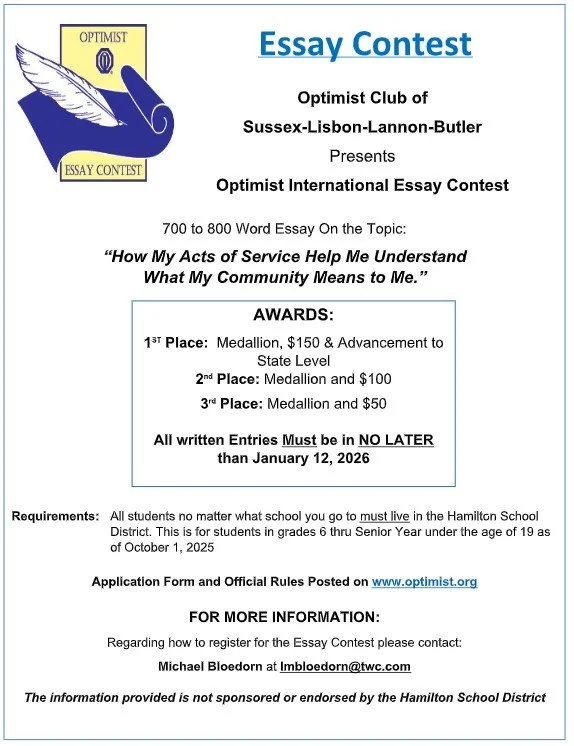 Optimist International Essay Contest