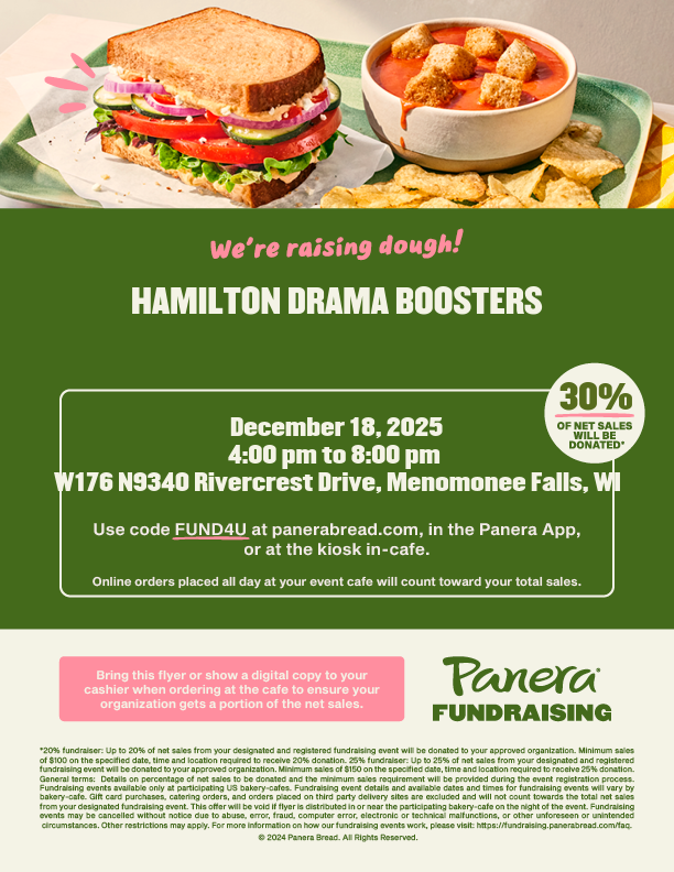 Help Raise Dough for Hamilton Drama!