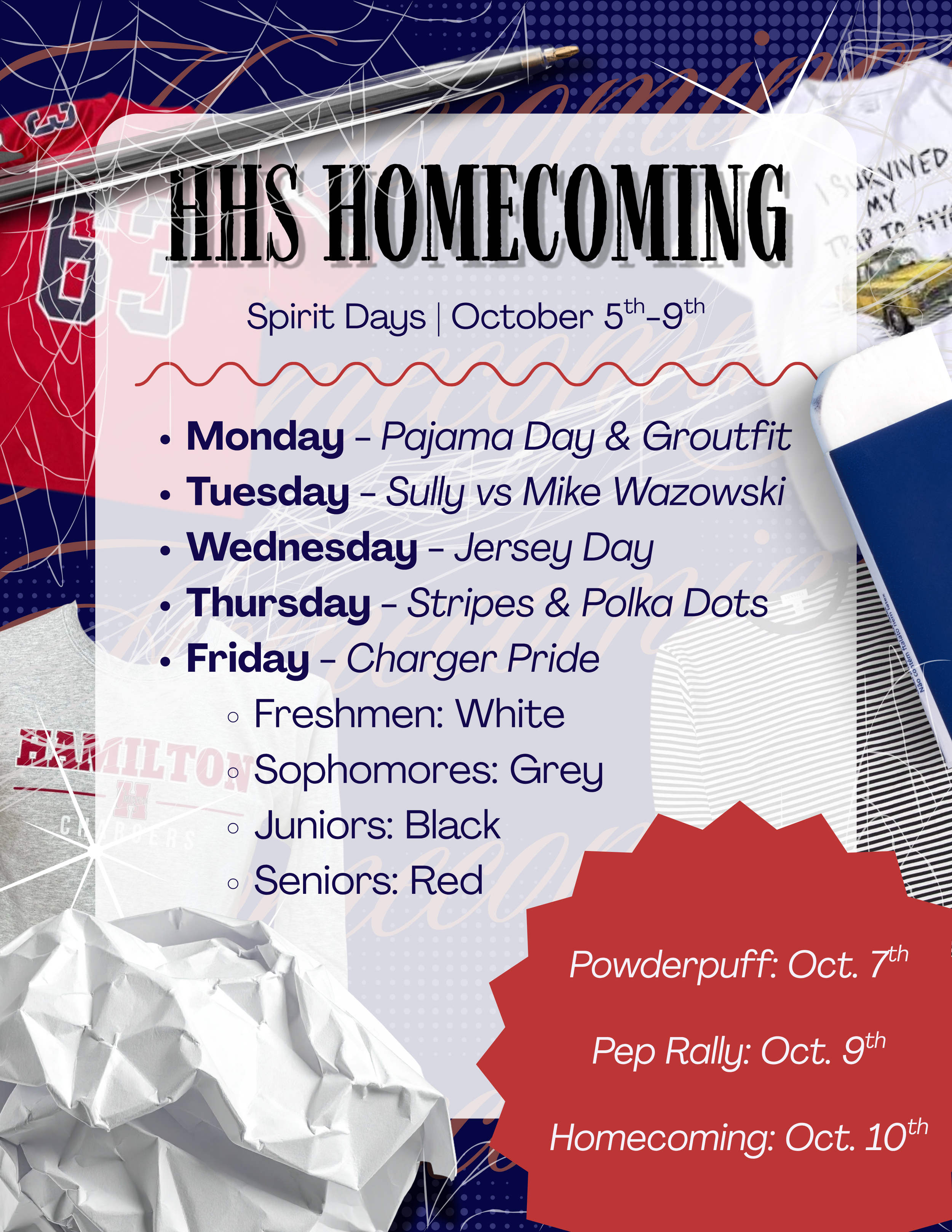 2026 Homecoming Spirit Week!