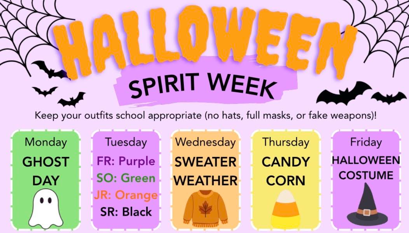 Halloween Spirit Week Days