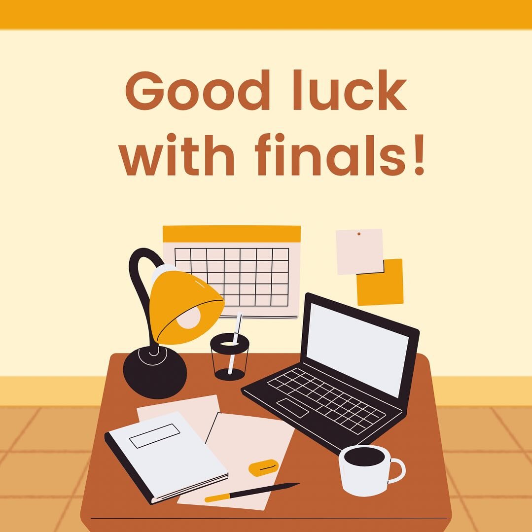 Finals season is upon us! Keep pushing through, you&rsquo;re almost there! 💪✨