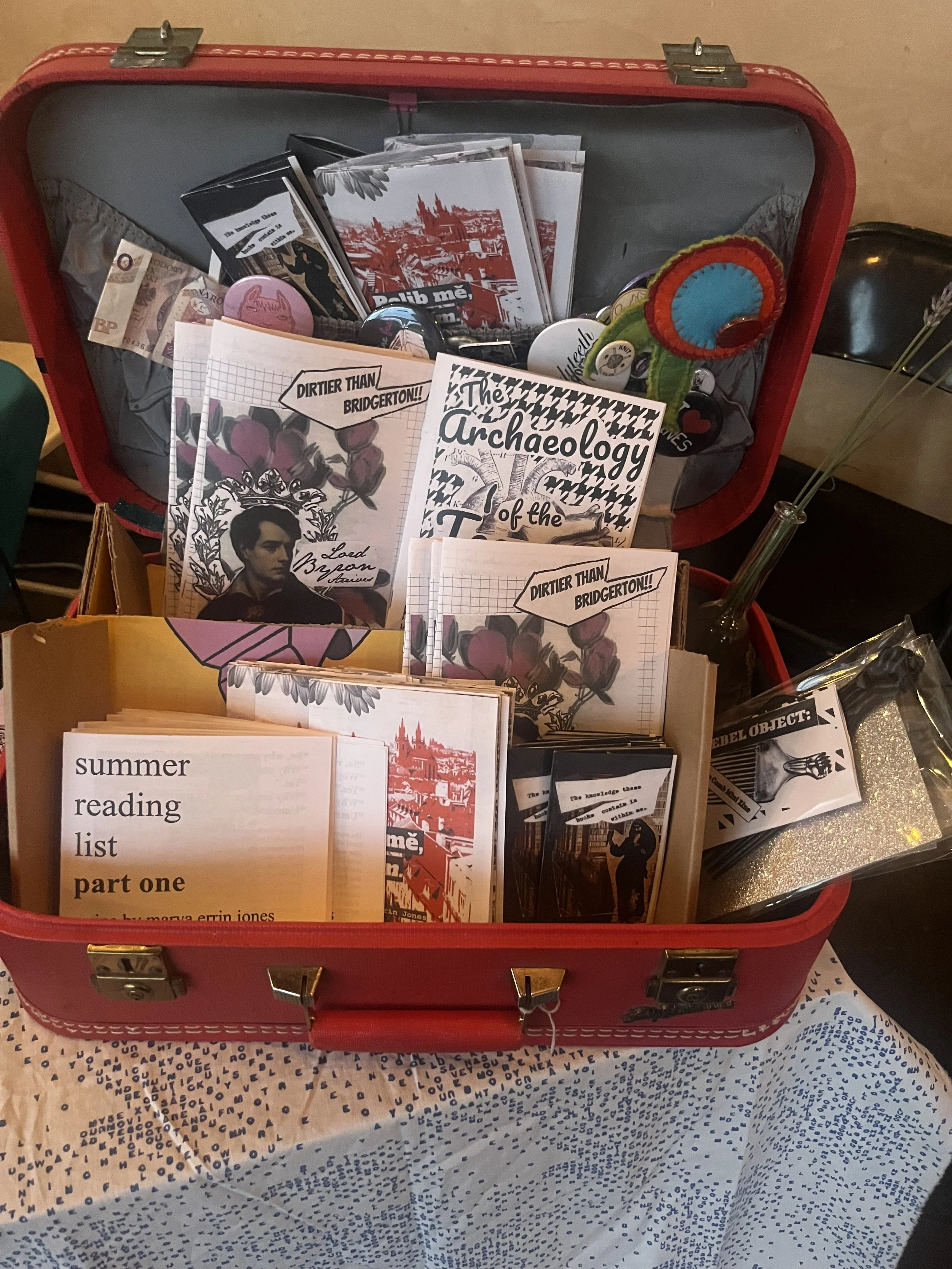 Tabling at the launch of Good Light + Backlit, a new editorial collective + literary mag, 5/28 at Tractor Brewing, Wells Park, Albuquerque.