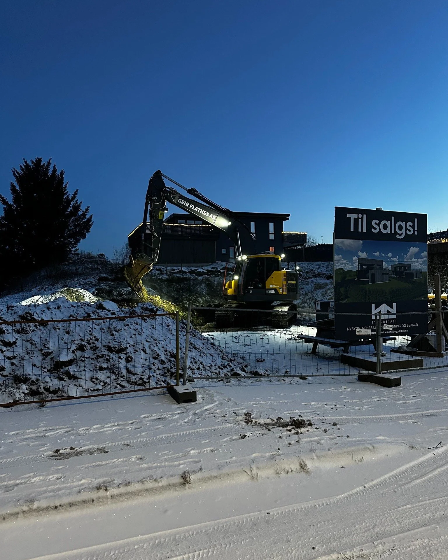 Nytt &aring;r og nye prosjekter! Vi er i gang med to nye eneboliger p&aring; Kvala 🚜⚒️