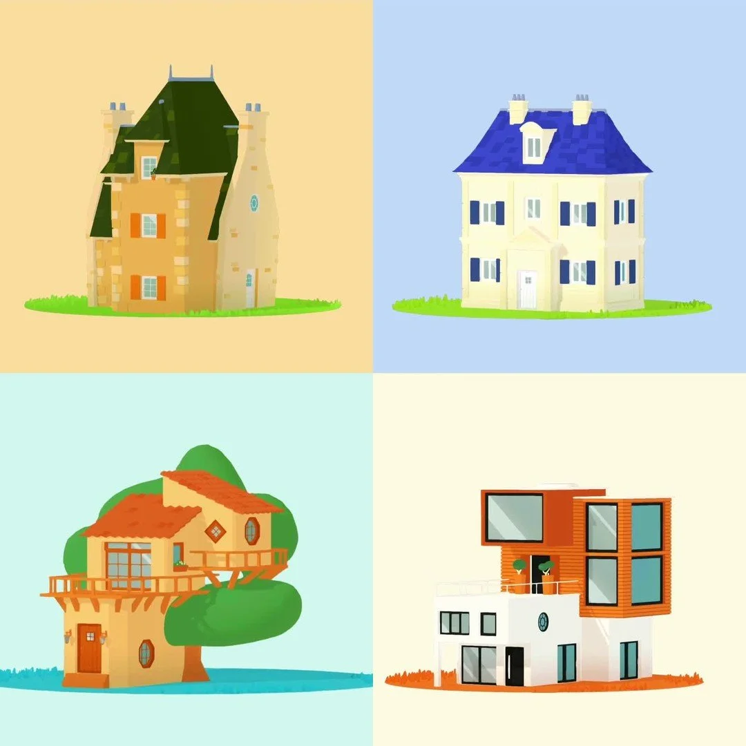 Art direction by Guillaume Kurkdjian on the online game Dream House in collaboration with the windows & doors company Pierret.
Slide to see the screengrabs of the tool and choose your favorite house design!
Art Director & Illustrator : @guil