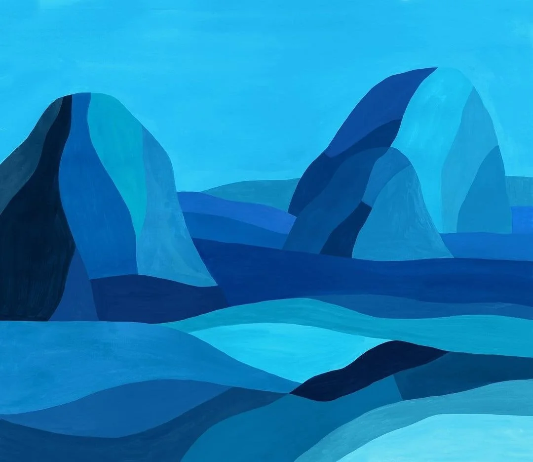 For the anniversary book of the Lagoon Catamarans, Noémie Cédille created a series of illustrations, book cover and drawings, portraying the essence of seascapes in their many shades of blue! 
Illustrator : @noemiecedille 
Client : @la