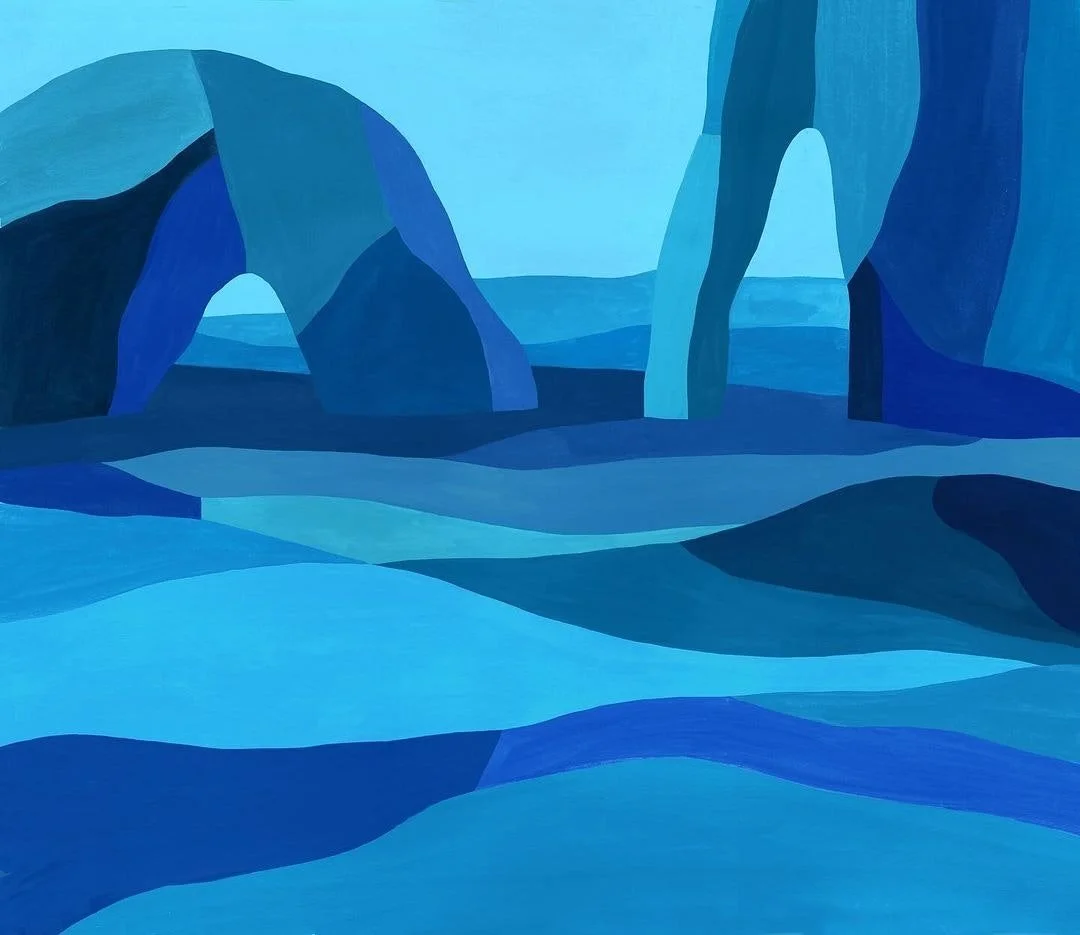 For the anniversary book of the Lagoon Catamarans, Noémie Cédille created a series of illustrations, book cover and drawings, portraying the essence of seascapes in their many shades of blue! 
Illustrator : @noemiecedille 
Client : @la