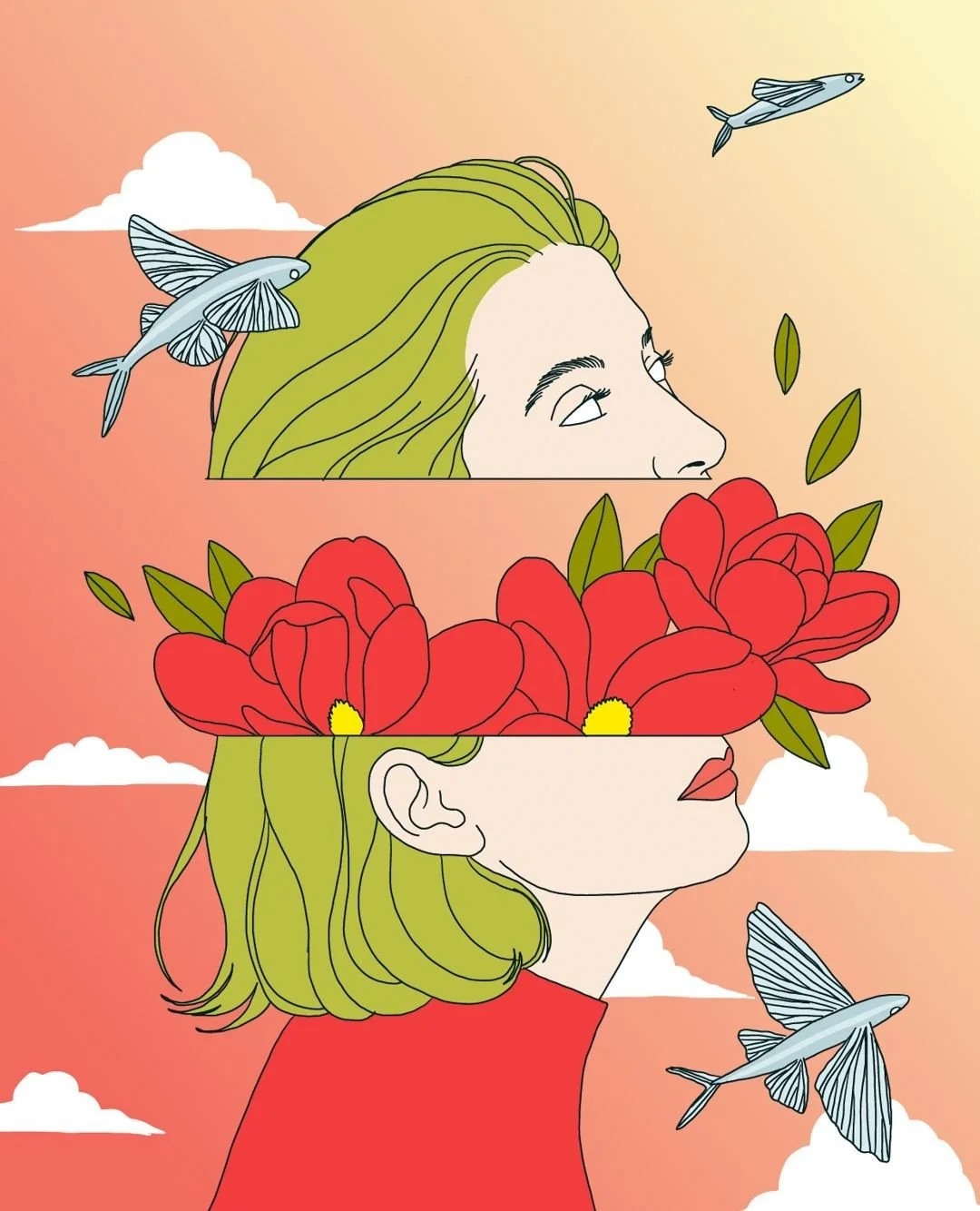 Illustration by @annawandagogusey for the cover of @revueversionoriginale
#annawandagogusey #representedbylecrime #lecrime 
#womenowned #womenownedbusiness #feminist 
#illustration #illustratrice #frenchillustrator #womenartists #womenillustrato