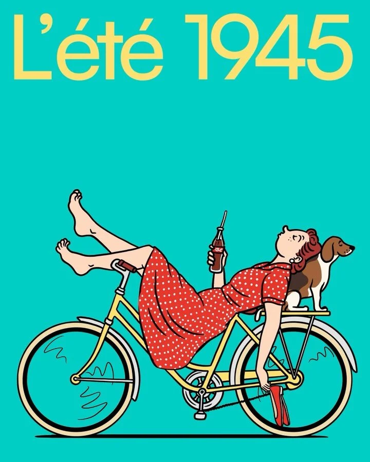 S’offrir une pause sur l’actualité pendant l’été, c’est aussi s’offrir un temps de lecture différent. Sur un ton léger, coloré et pop, @jeanmicheltixier réalise quatre ill