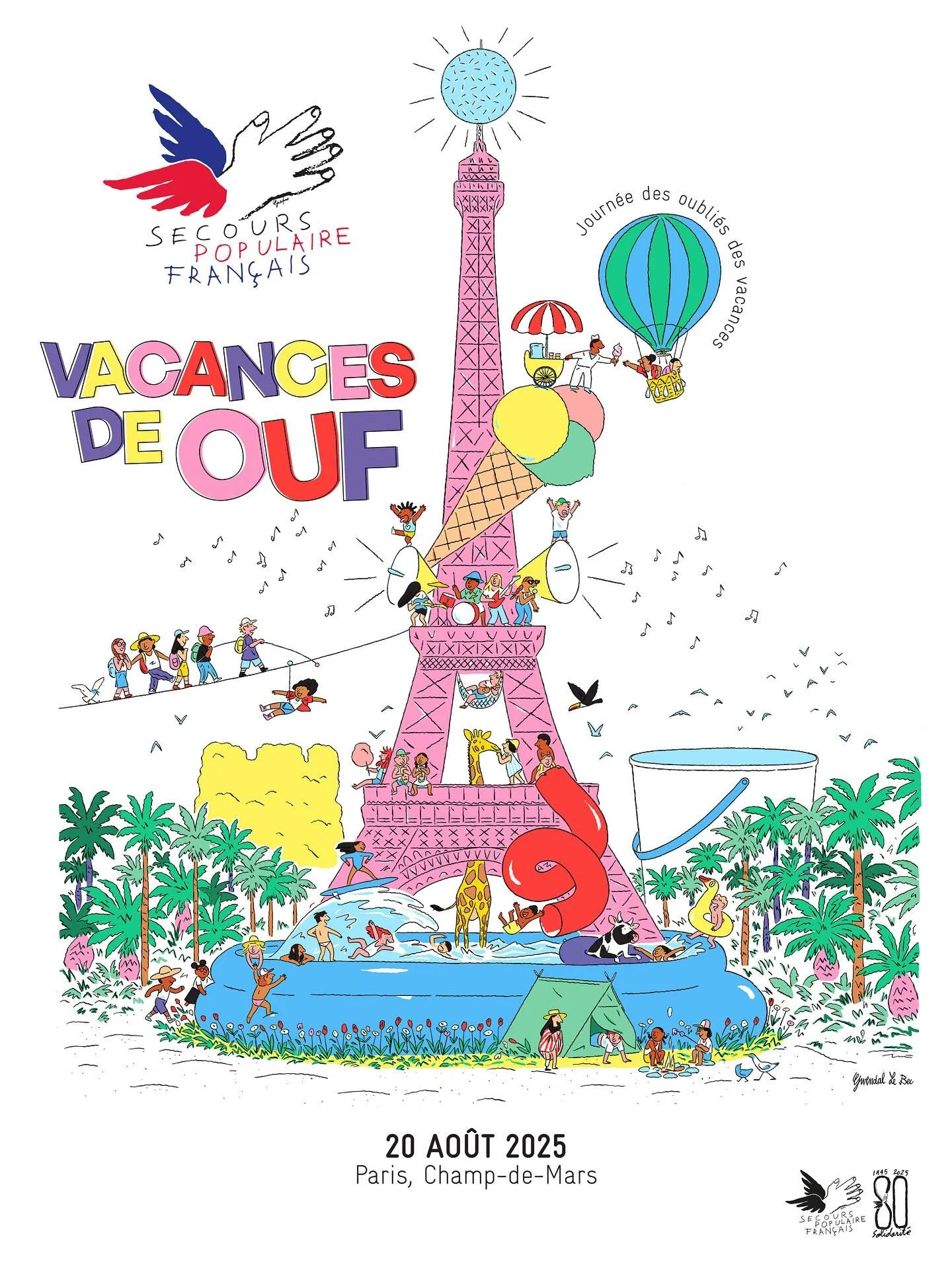 1 enfant sur 3 ne part pas en vacances durant l’été. Afin de donner une chance à ces enfants, @secourspop organise chaque année une journée qui leur est dédiée. Pour l’édition des 80