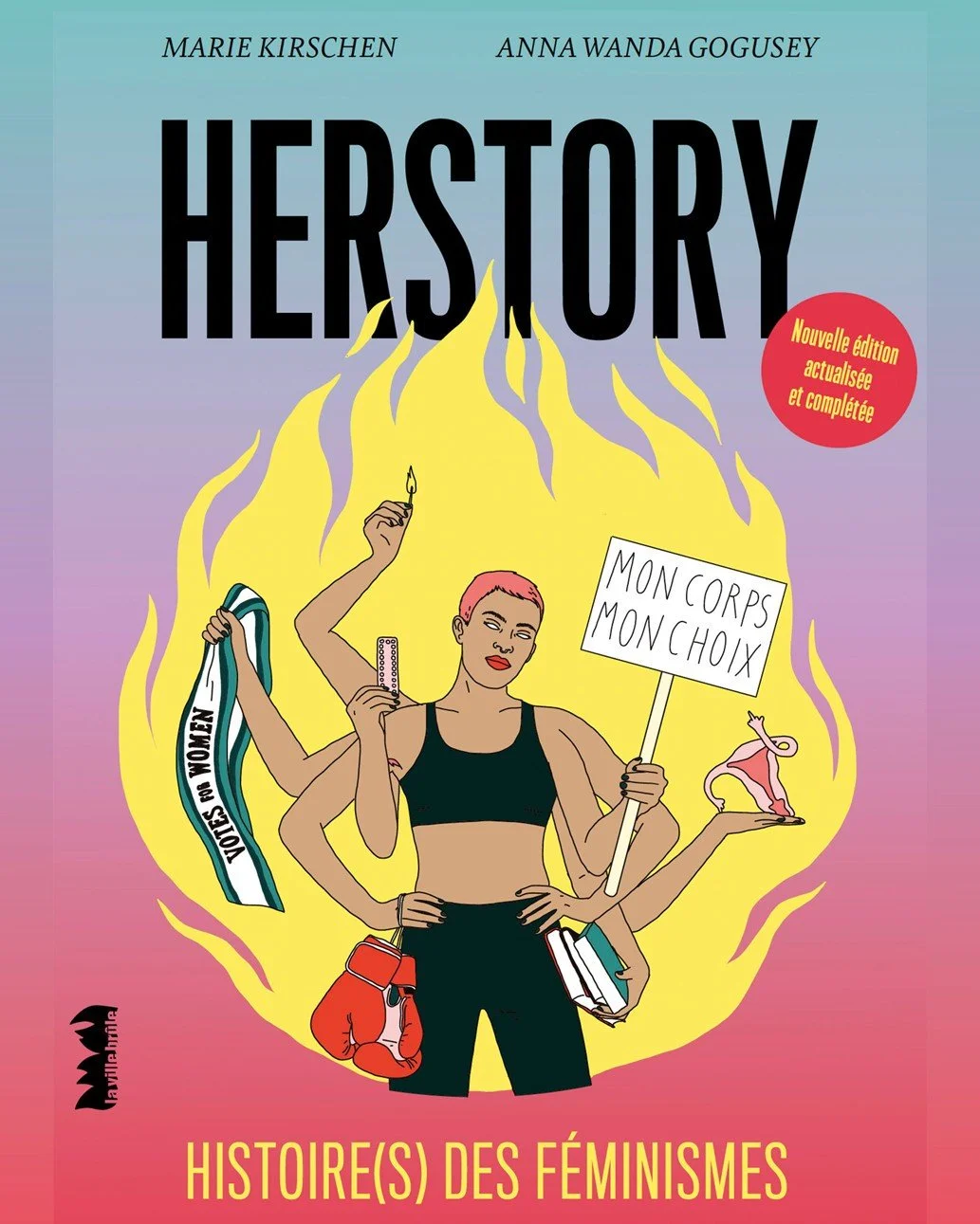 Cover and illustrations by @annawandagogusey for the new updated edition of #Herstory written by @mariekirschen and published by @lavillebrule
Out 12th September 
#annawandagogusey #representedbylecrime #lecrime 
#womenowned #womenownedbusiness