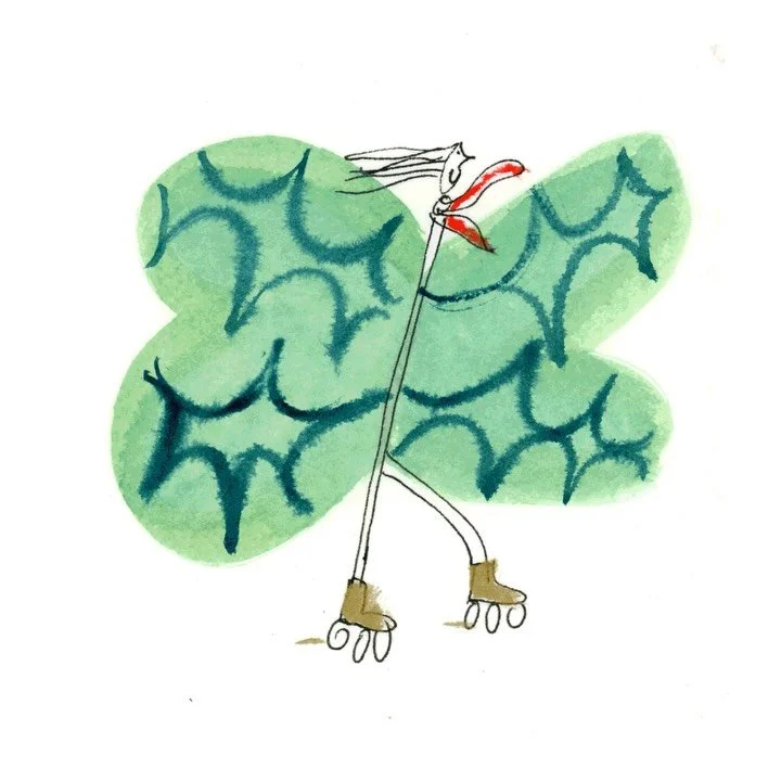 𝗙𝗢𝗖𝗨𝗦 𝗢𝗡 @laura.junger ✨ 1/3 
Des aquarelles vives ou des traits noir, son style est épuré et expressif. 
La fantaisie est au coeur de son travail qu’elle intègre volontiers dans ses compositions subtiles et d&eacut