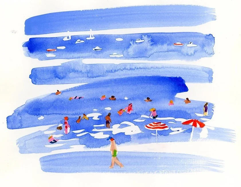 𝗙𝗢𝗖𝗨𝗦 𝗢𝗡 @laura.junger ✨2/3
Des aquarelles vives ou des traits noir, son style est épuré et expressif. 
La fantaisie est au coeur de son travail qu’elle intègre volontiers dans ses compositions subtiles et dé