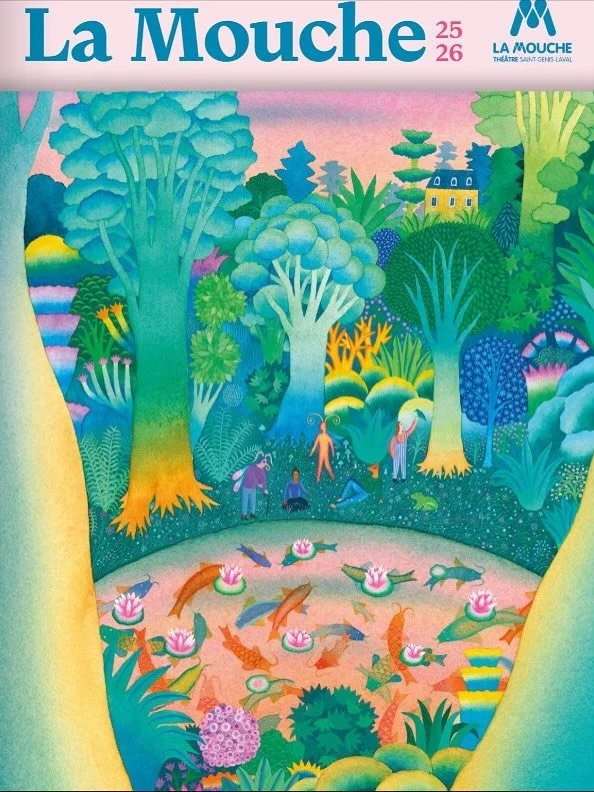 @jean.mallard x @theatrelamouche 
✨Création du visuel de la saison 2025-2026 du Théâtre La Mouche 
.
✨Original creation of the visual identity for the 2025-2026 season of Théâtre La Mouche