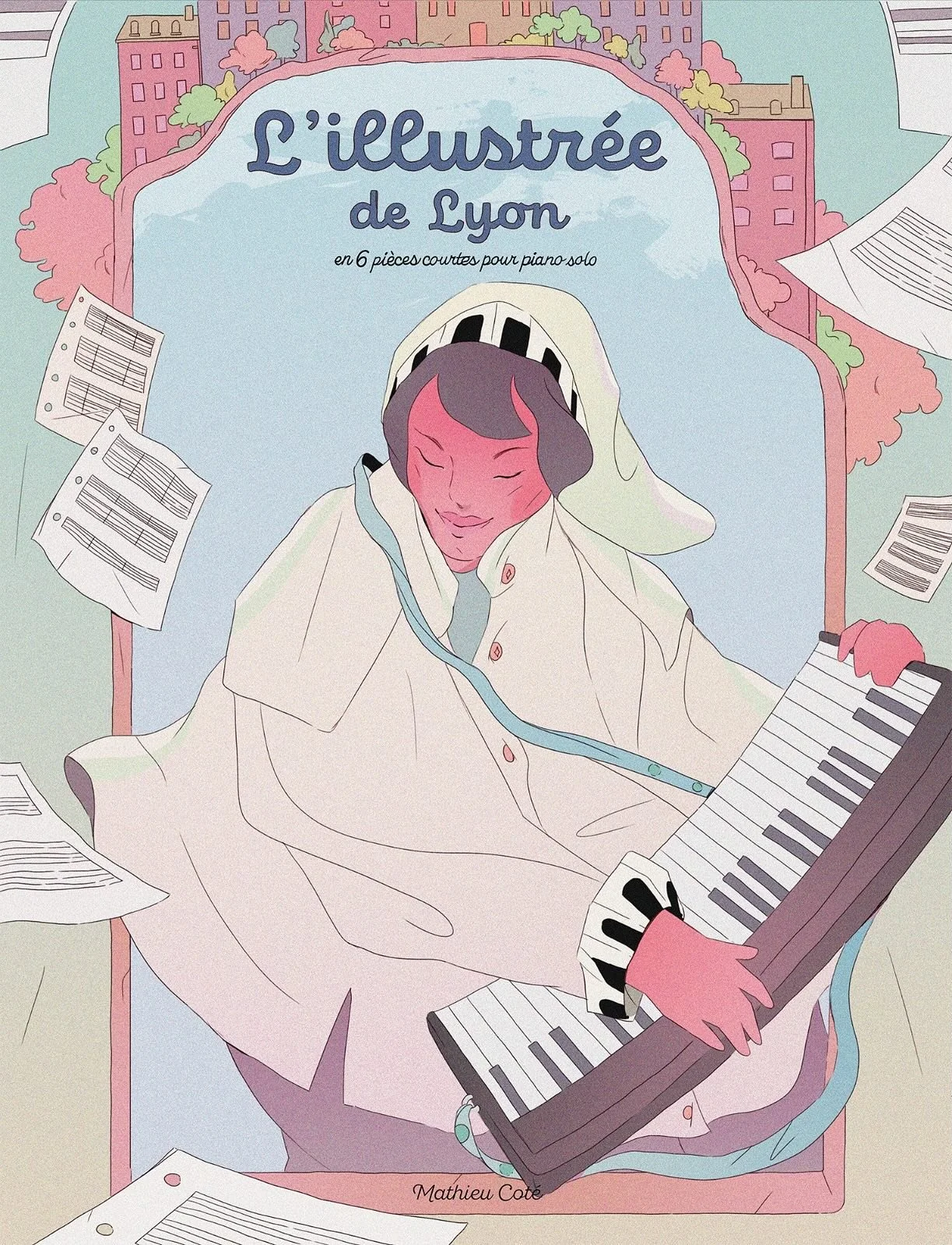 Some fresh news from @lolapenicaud 
🎼𝙇’𝙞𝙡𝙡𝙪𝙨𝙩𝙧𝙚́𝙚 𝙙𝙚 𝙇𝙮𝙤𝙣 is a collection of piano scores composed by Mathieu Coté @mati_titi_music and illustrated by the talented Lola ✍️🎨
.
Quelques nouvelles de @lolapenicaud 
🎼?