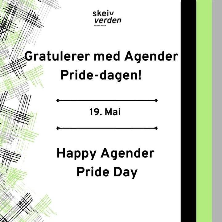 Today is Agender Pride Day.
Agender is a gender identity according to which a person experiences no gender or the absence of gender identity, this means an agender person does not identify with any specific gender. This identity is also known as gend