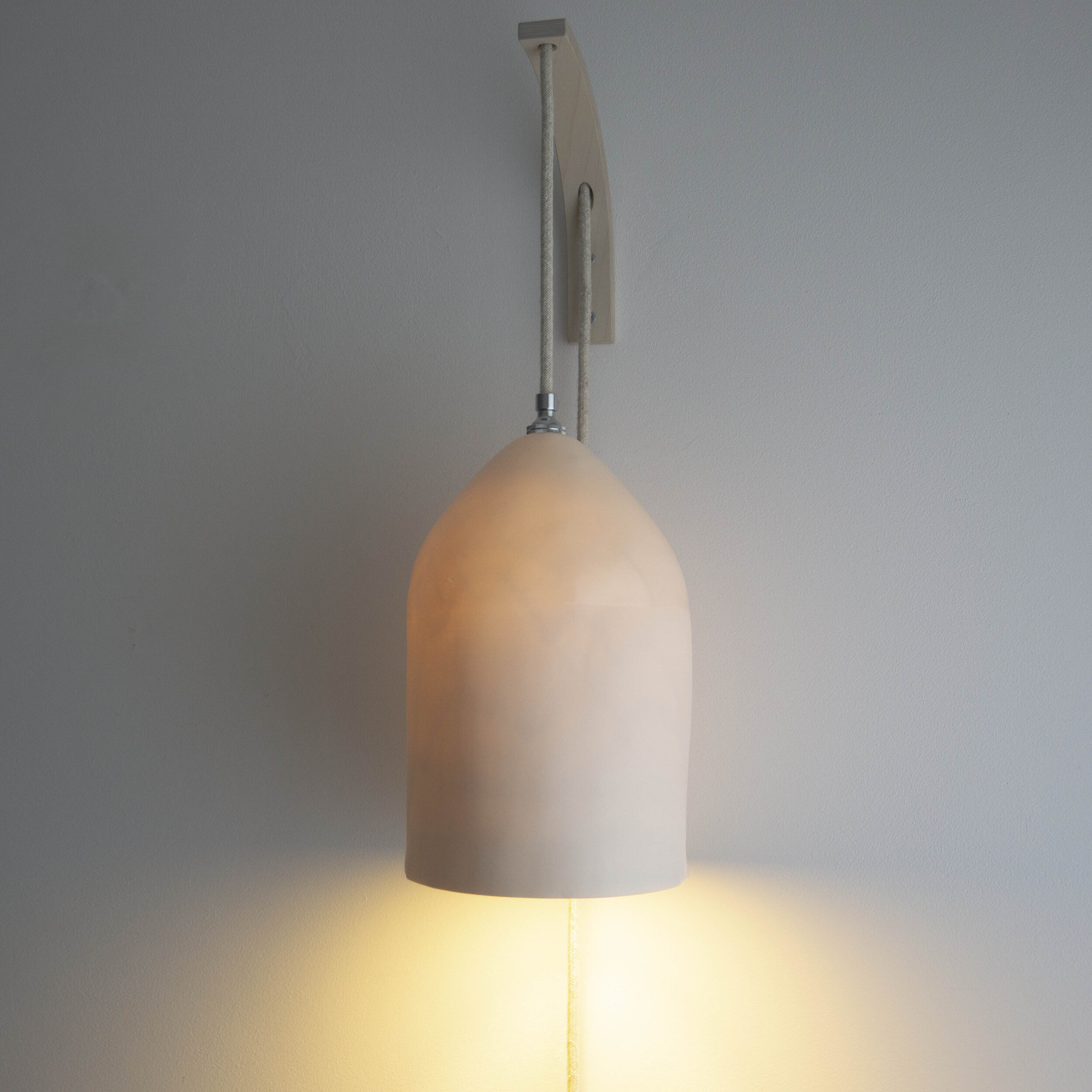 unique handmade ceramic light