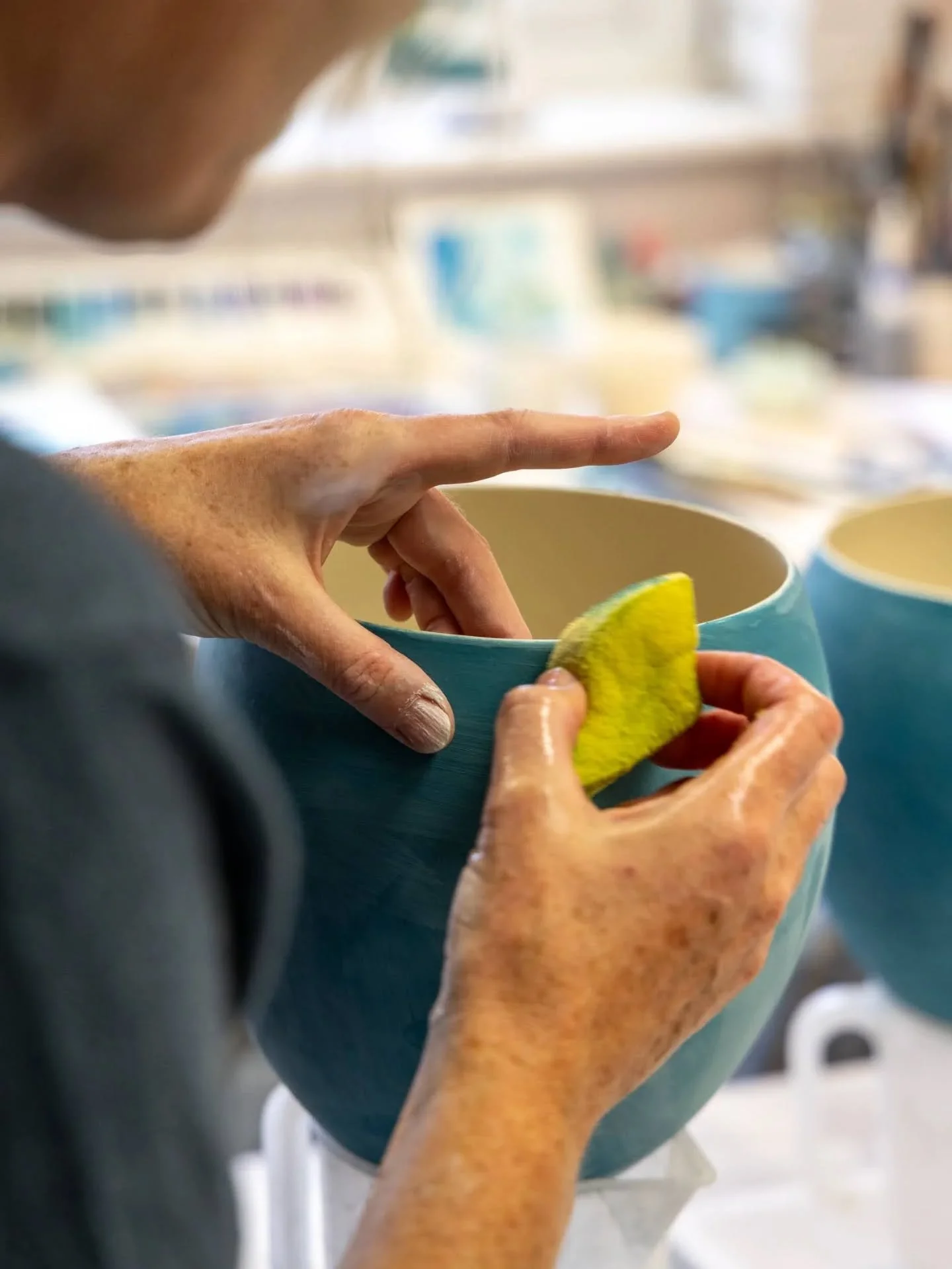 Moments from the studio.

I make porcelain lamps from my small studio on the beach in Shoreham-by-Sea. Casting and forming by hand and adorning each piece with colours from the ocean and my beach landscape.

Working with interior designers and indivi