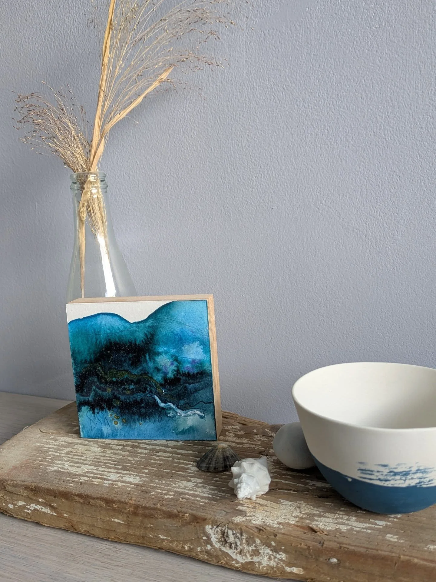 Artists across Shoreham have gone very quiet... impromptu decorating, cleaning and tidying, packaging those cards that have just arrived, trying to hide that unsightly corner and hanging all of the artwork.

All to be ready for the opening of the Adu