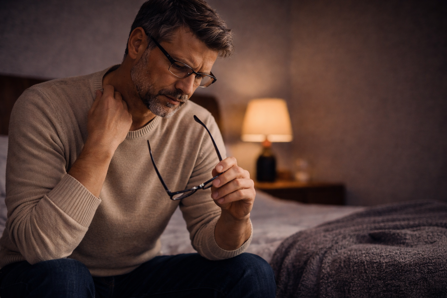 Man fearing another panic attack