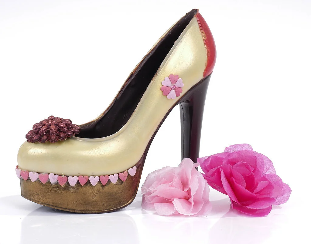 rose and chocolate shoes