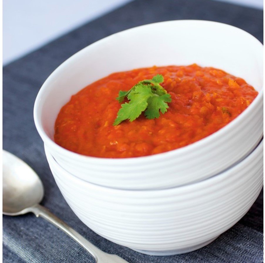 Moroccan Tomato &amp; Red Lentil Soup 