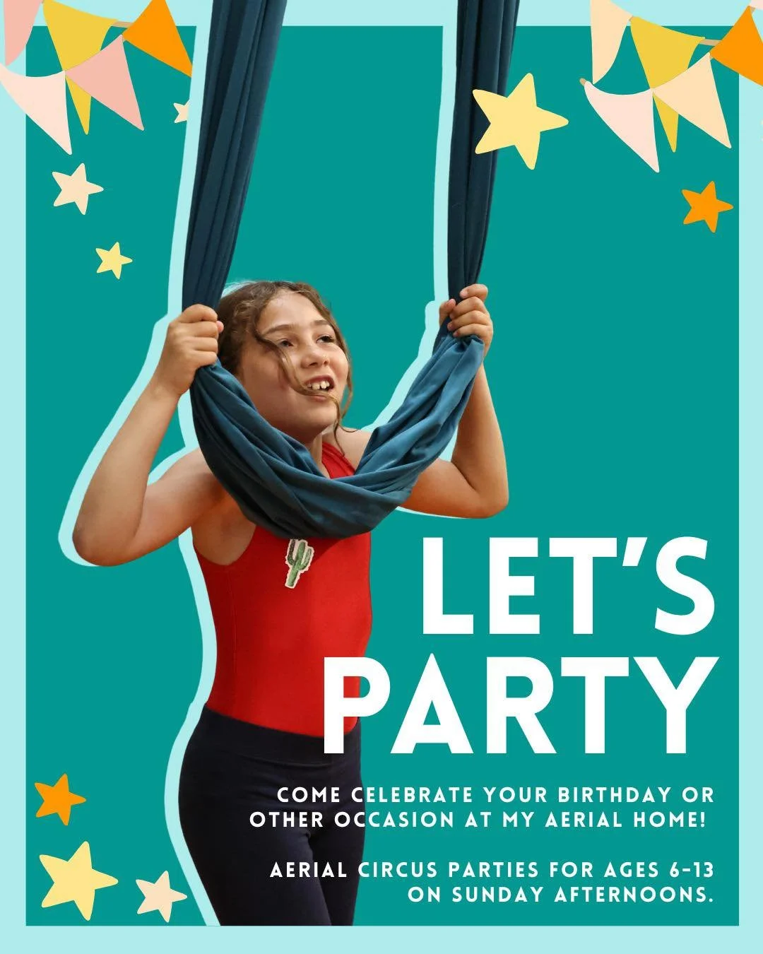 Want to host a party no one will forget? Book an Aerial Circus Party at My Aerial Home!

Here is our current party availability for October and November:

Sunday 11th October 3.30PM 

Sunday 25th October 1.15PM &amp; 3.30PM 

Sunday 1st November 1.15