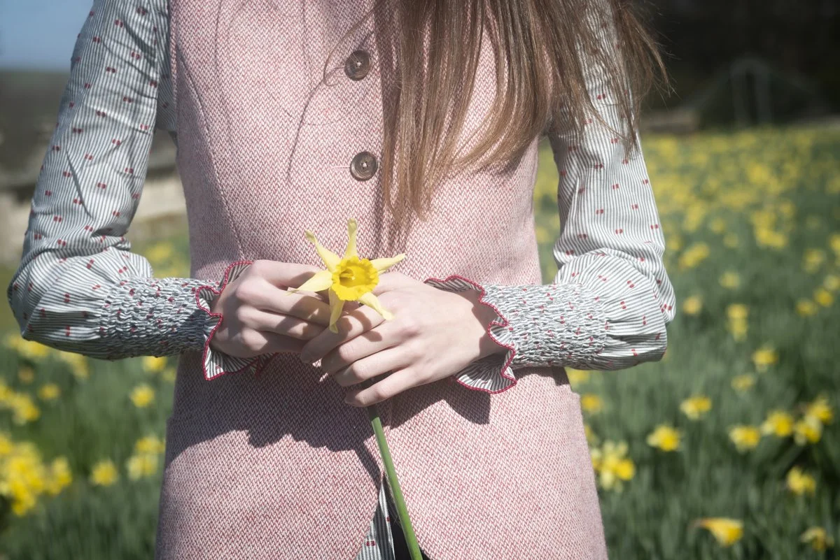Burgundy 'Tilly' shirt with heart button. Sizes 6-16 — Bella Hoskyns  Country Clothing