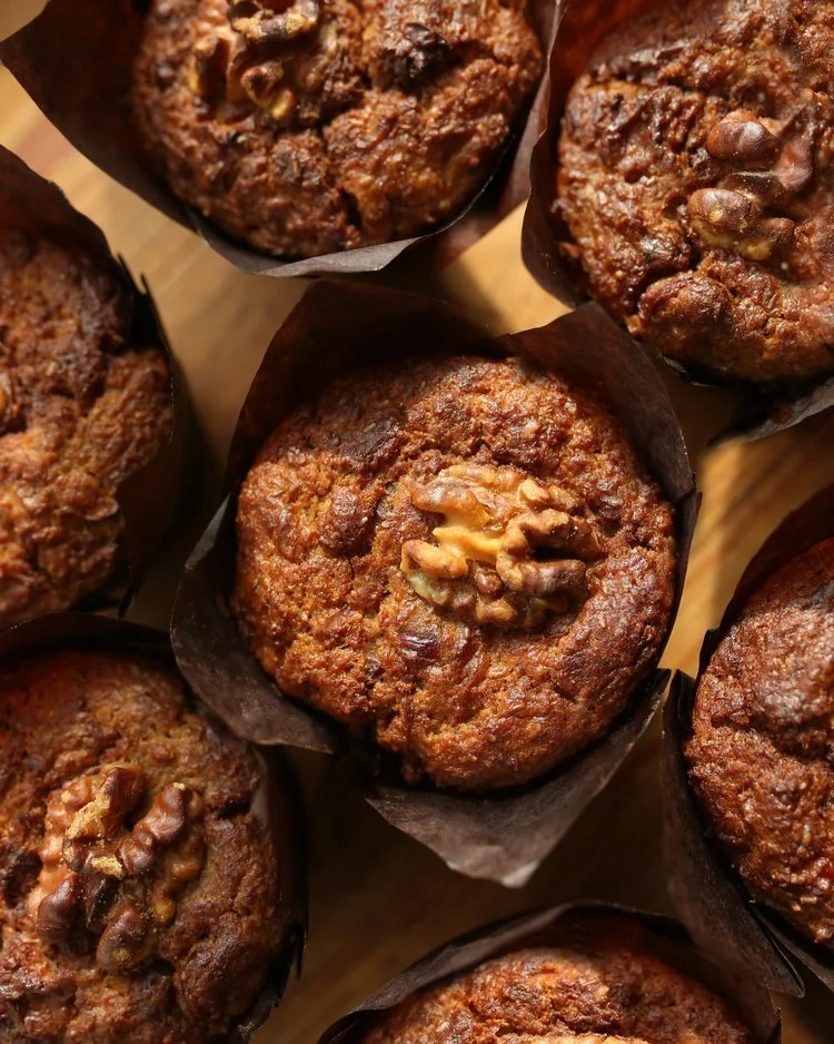 Carrot Cranberry Walnut Muffin