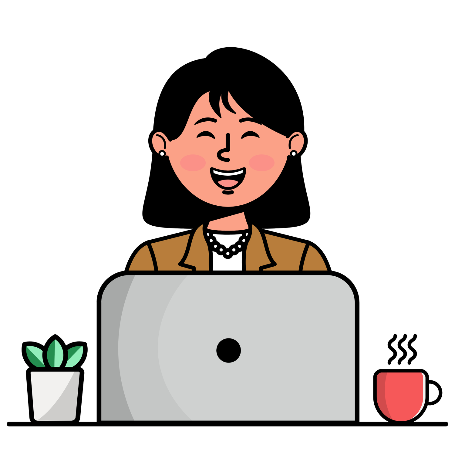 Illustration of an interview