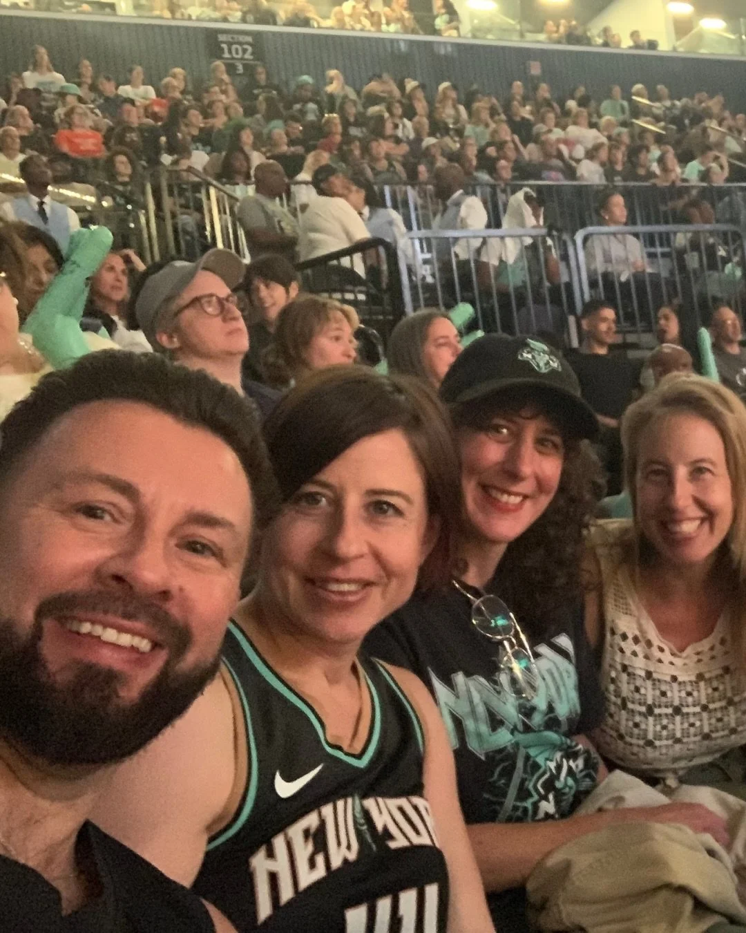 Made it to a few NY Liberty games this year! Kelly&rsquo;s obsessed with the @wnba and particularly into one of the Liberties newest players Natasha Cloud. The crowd is a safe space of fierce love and energy in these difficult times.

We also saw the