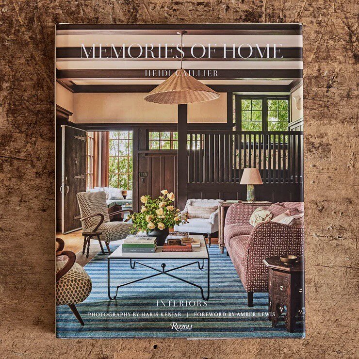 The latest addition to our design library - Memories of Home by @heidicaillierdesign. We&rsquo;ve long admired her warm, nostalgic interiors and this book, published by @rizzolibooks, is both a beautiful browse and a great read. 

#designbook #interi