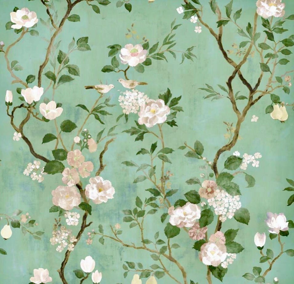 It&rsquo;s peony season! 

And we can&rsquo;t wait for these beauties to go up on the walls of the cloakroom in the Barnes project we are working on with @kitchensbyholloways. 

Peony Garden paper by Flora Roberts from @hamiltonwestonwallpapersltd 

