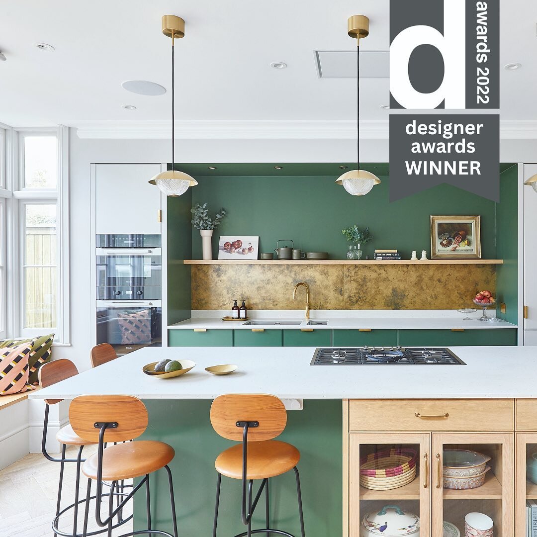 Winner!
 
We were lucky enough to collaborate with @elwell_charles of @kitchensbyholloways on this beautiful kitchen in Wandsworth.

We are thrilled to announce that it won Kitchen Design of the Year (Over &pound;40K) category at this year&rsquo;s De