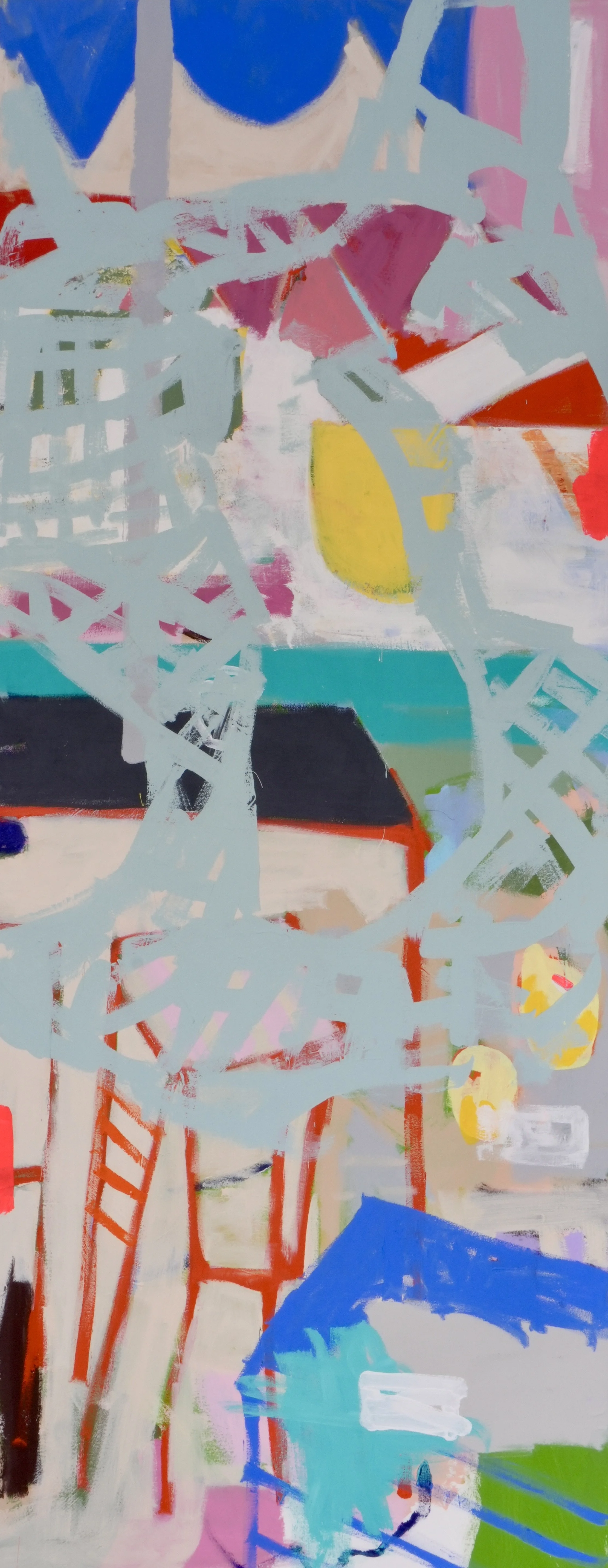 same same [19-06], 2025 — Mischtechnik auf Leinwand, 200 × 80 cm.JPG