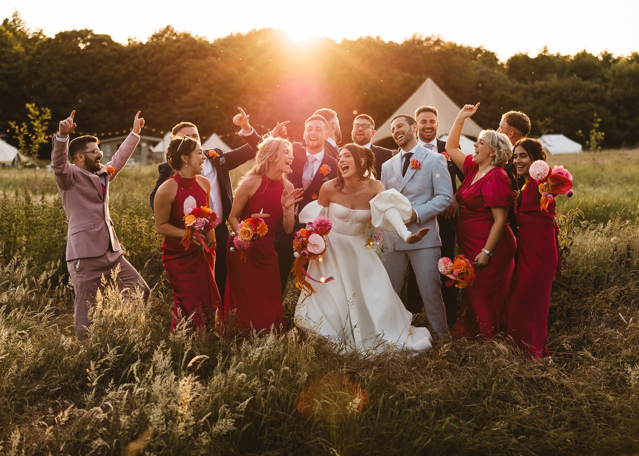  Colourful relaxed Preston Court Wedding Photographer 