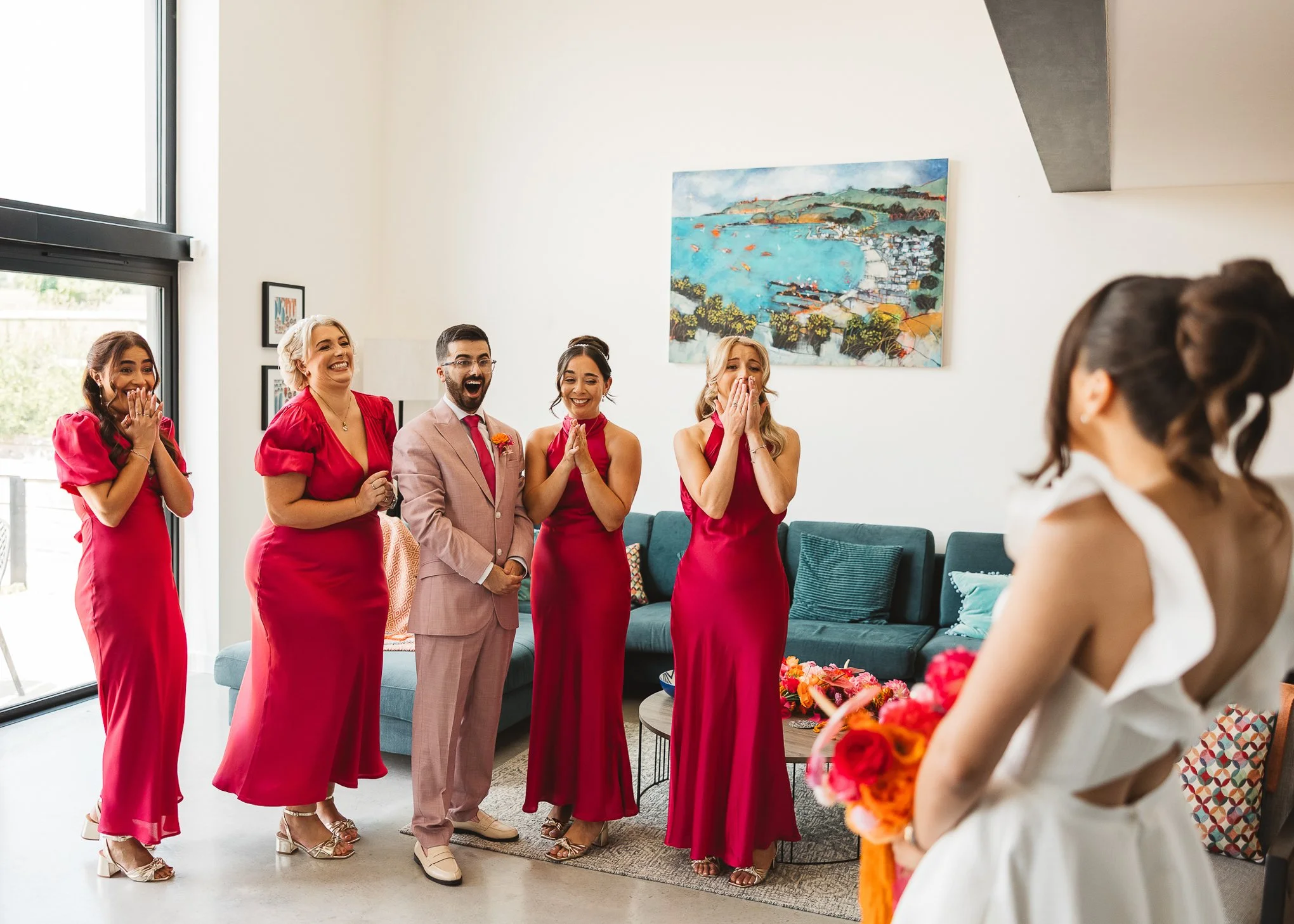  Colourful relaxed Preston Court Wedding Photographer 