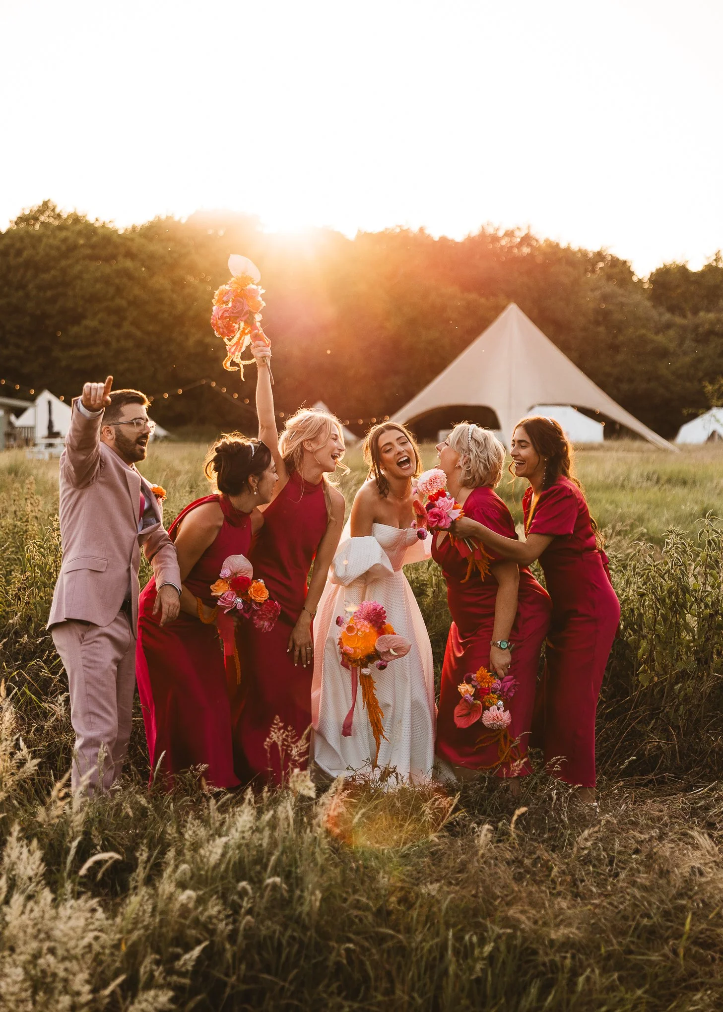  Colourful relaxed Preston Court Wedding Photographer 