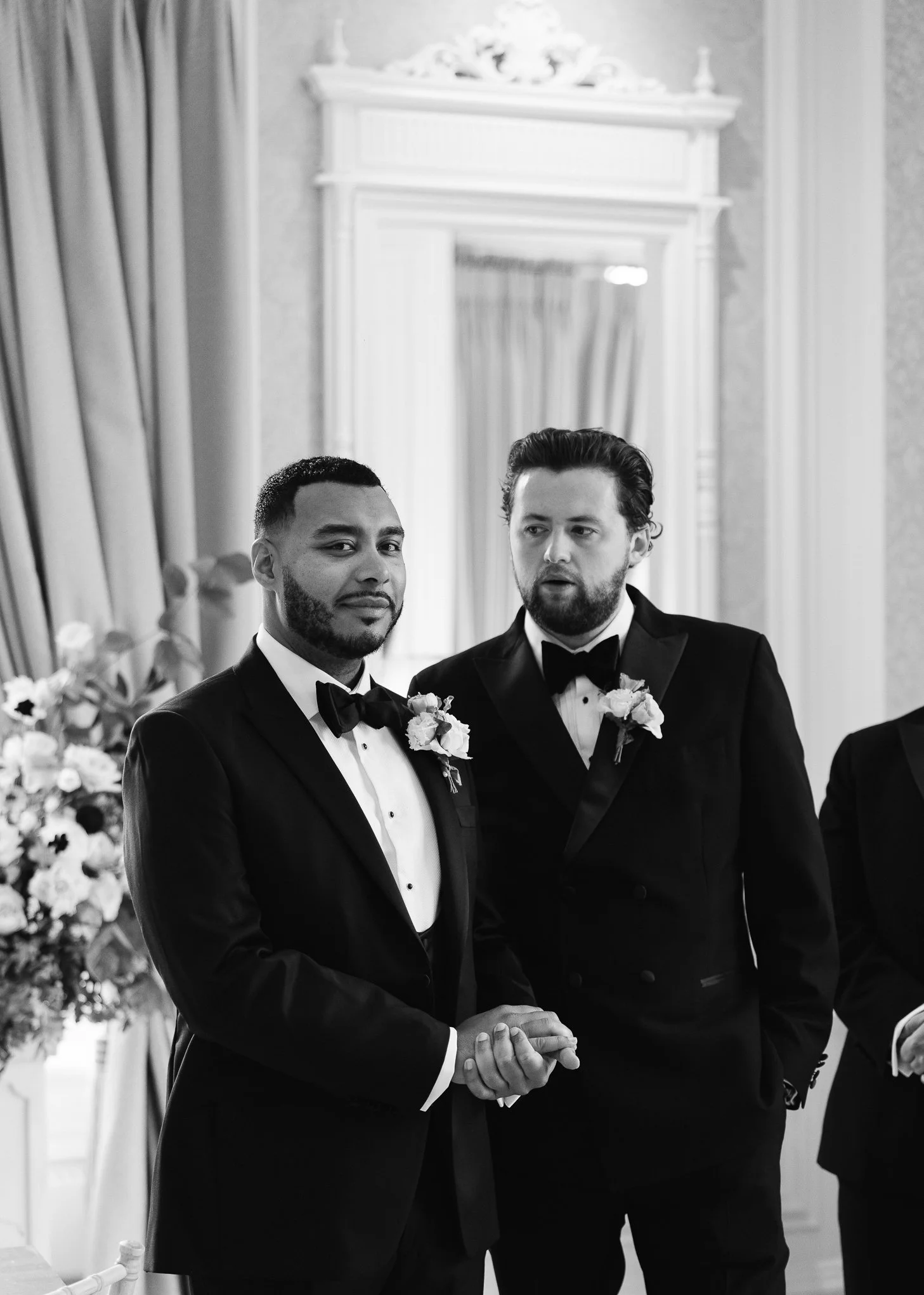 Elegant black tie Horwood House Wedding Milton Keynes-25.jpg