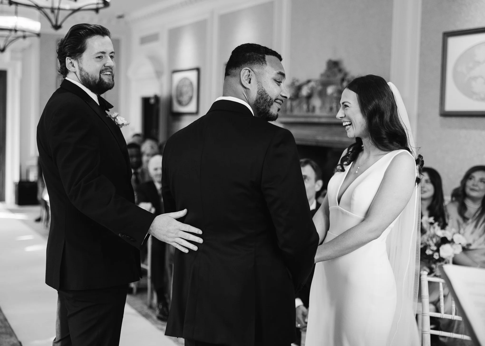 Elegant black tie Horwood House Wedding Milton Keynes-37.jpg