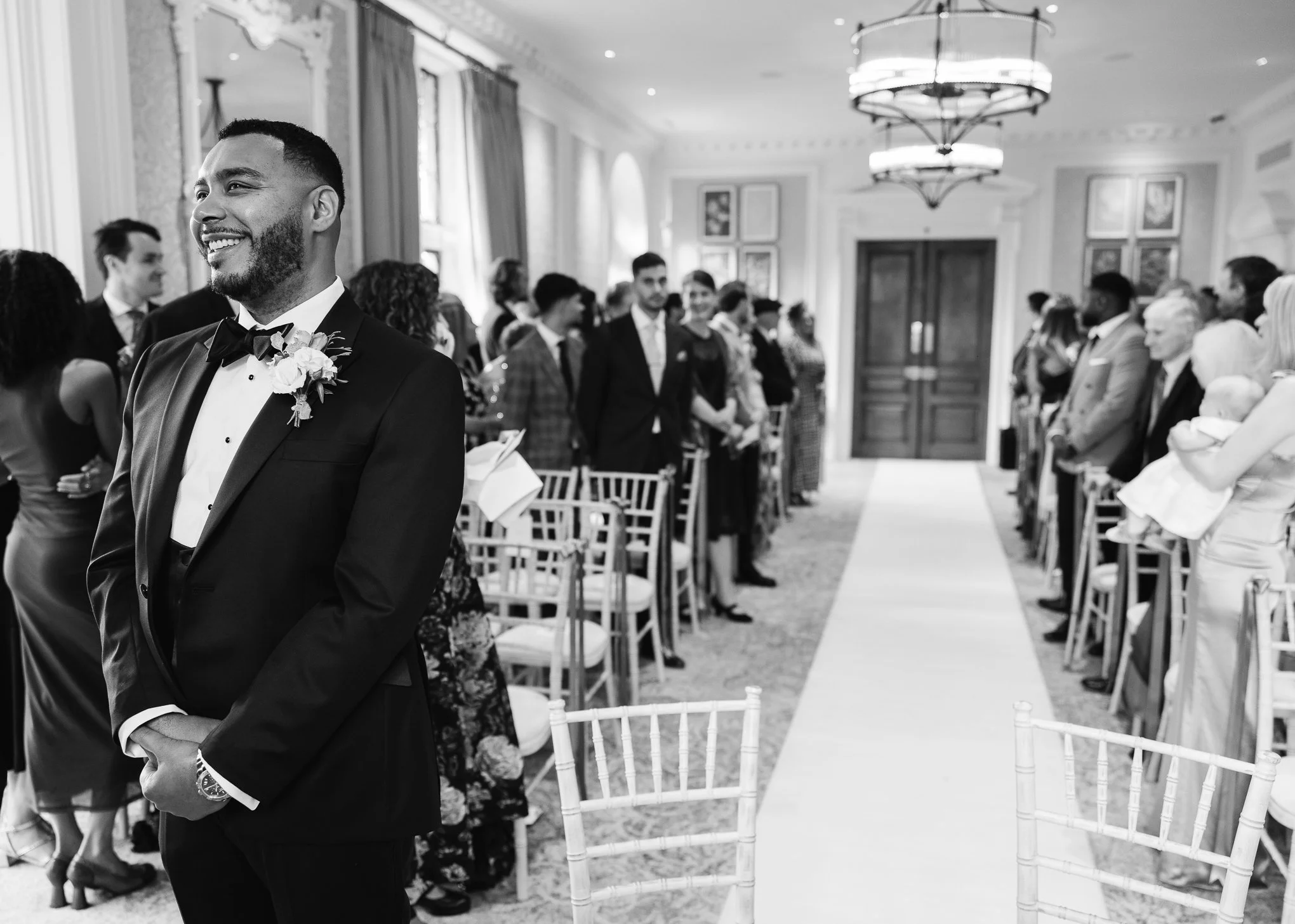 Elegant black tie Horwood House Wedding Milton Keynes-207.jpg